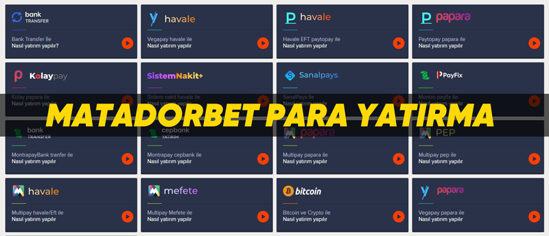 matadorbet para yatırma